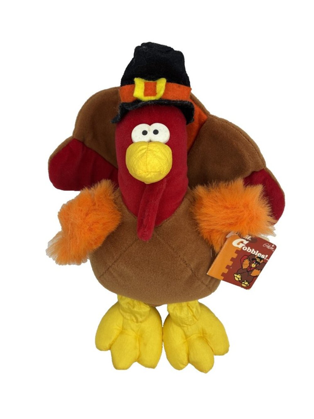 Vintage 1994 Gibson Mr Gobbles Turkey Plush Thanksgiving Stuffed Animal Toy